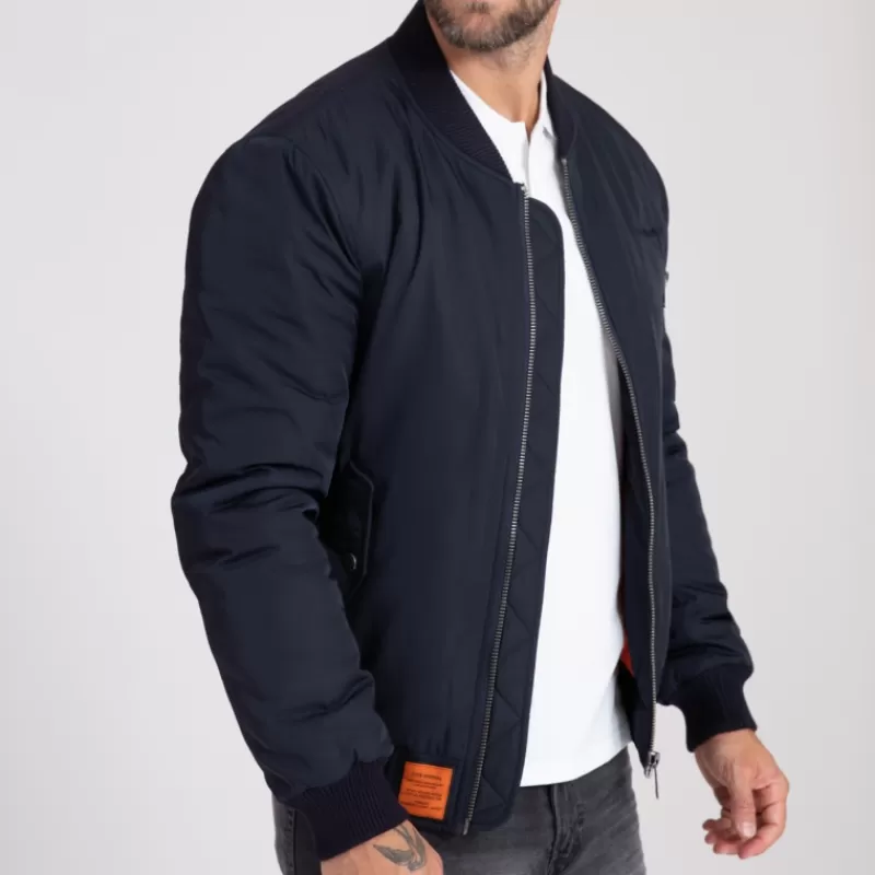 Blouson bleu marine<Bombers Original Best Sale