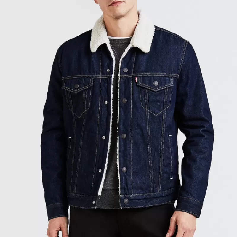 Blouson en jean doublée sherpa homme trucker rockridge<Levi's ® Best