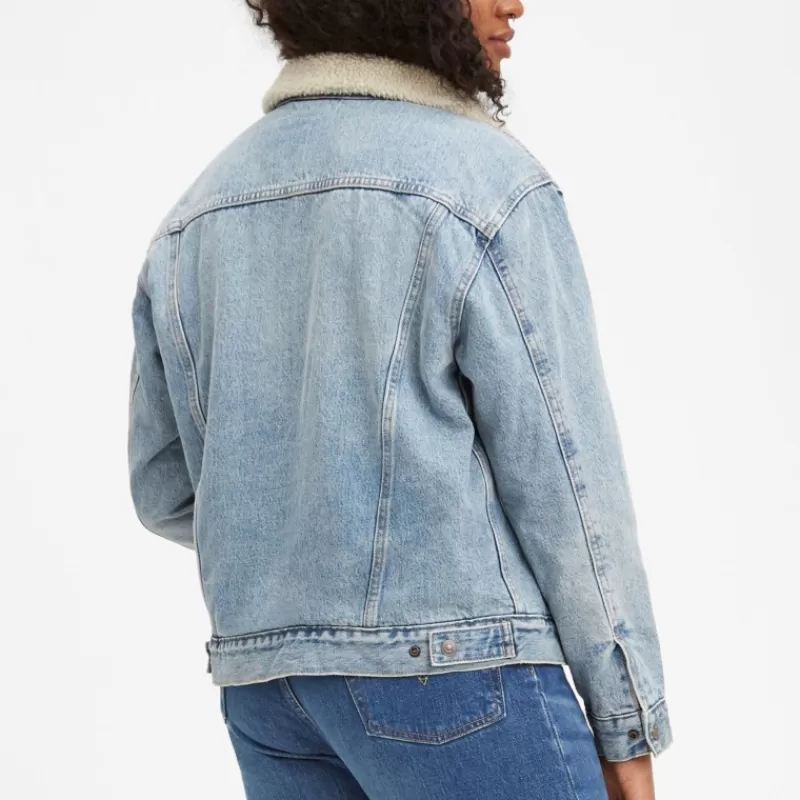 Blouson en jean fourré Levis femme Sherpa Trucker strangerways<Levi's ® Cheap