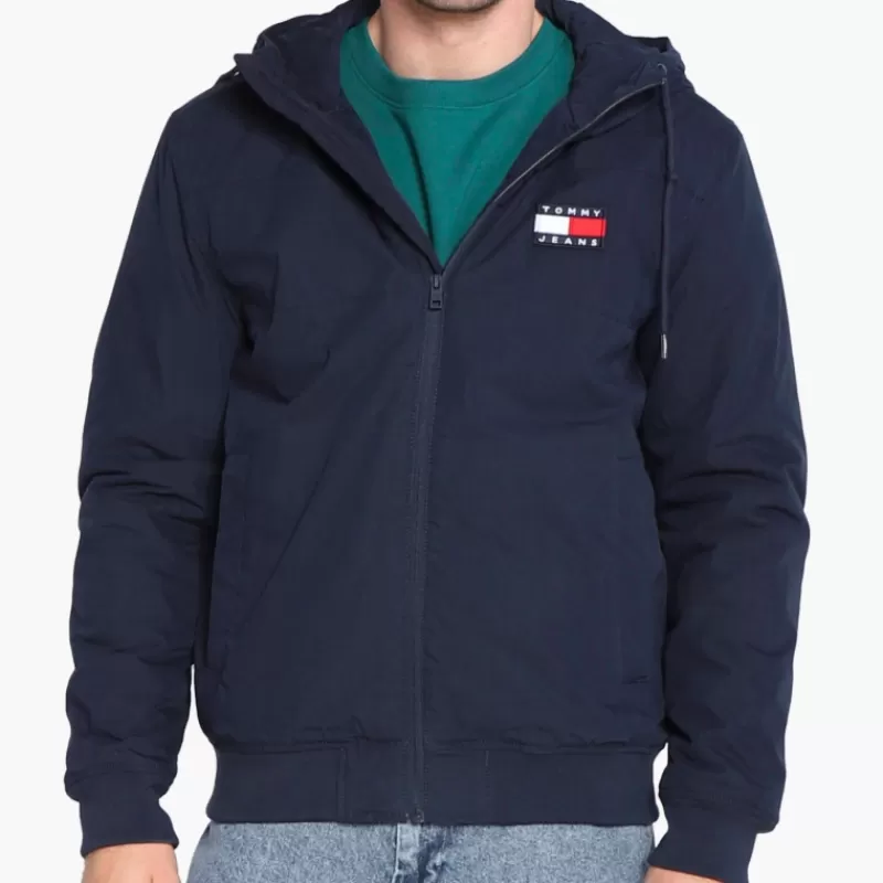 Blouson homme Tommy Jeans bleu marine doublé polaire<Tommy Hilfiger Best