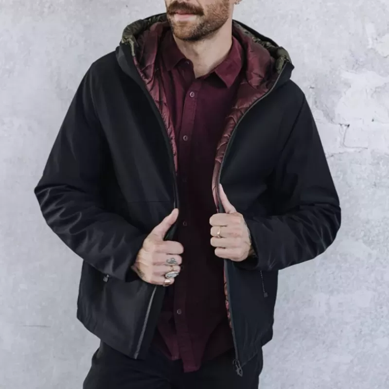 Blouson manteau imperméable Belleau noire<Freeman T Porter Outlet