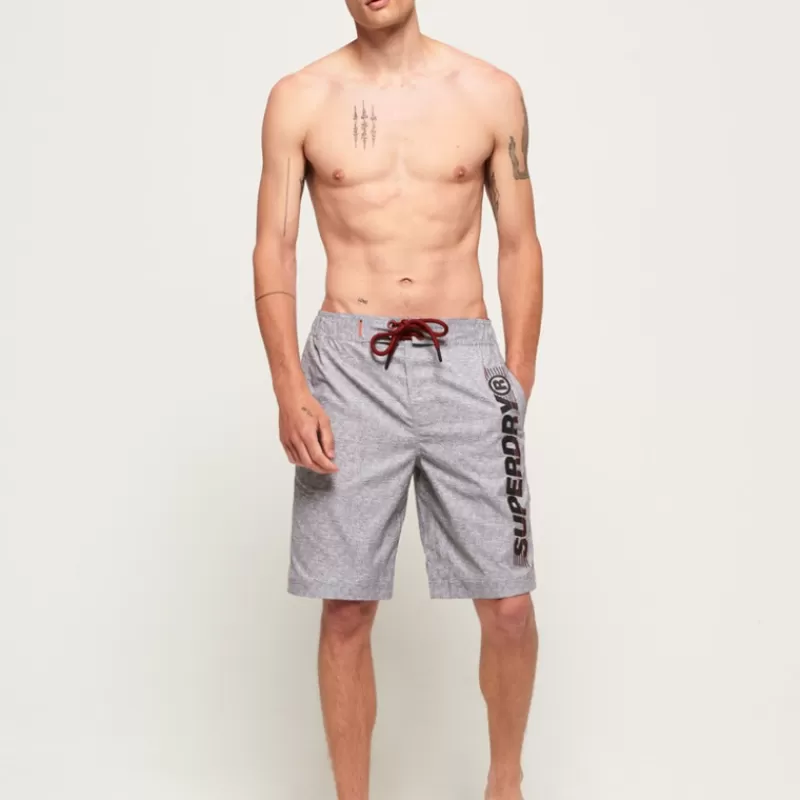 Boardshort Gris avec logo noir<superdry Best