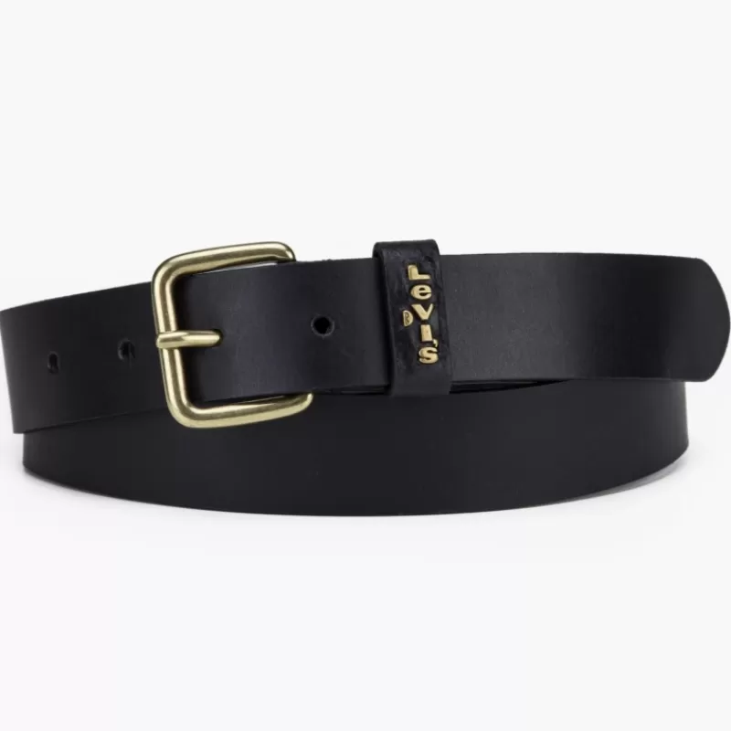 Ceinture femme Levis ® en cuir noir boucle carrée<Levi's ® Shop