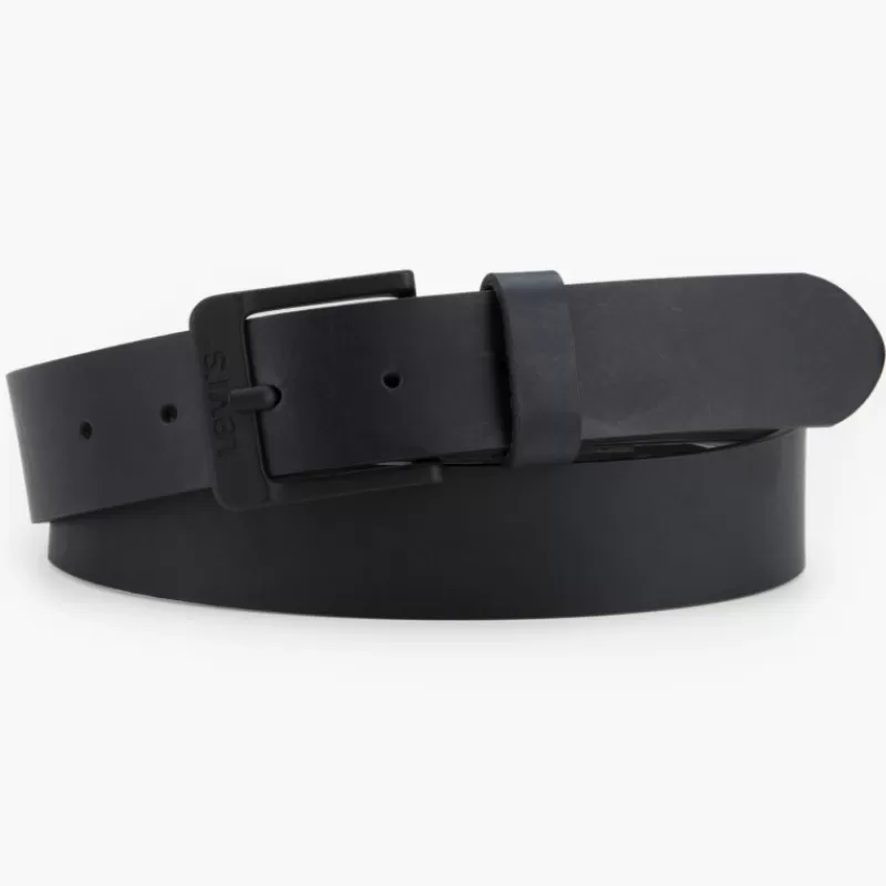 Ceinture Levis ® en cuir noir boucle noire<Levi's ® Outlet