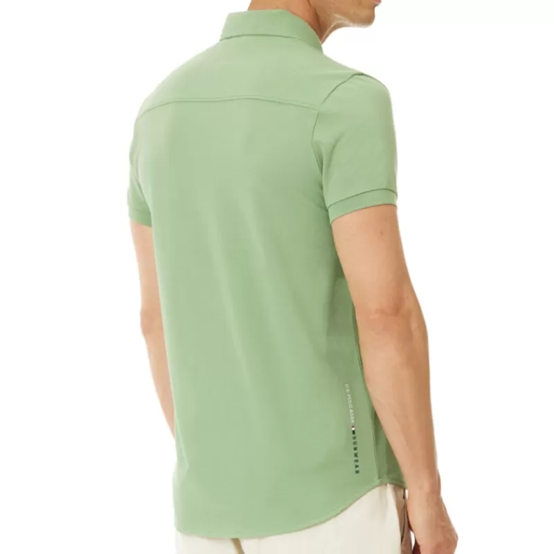 Chemise maille piquée Cosm vert<Us Polo Assn Cheap