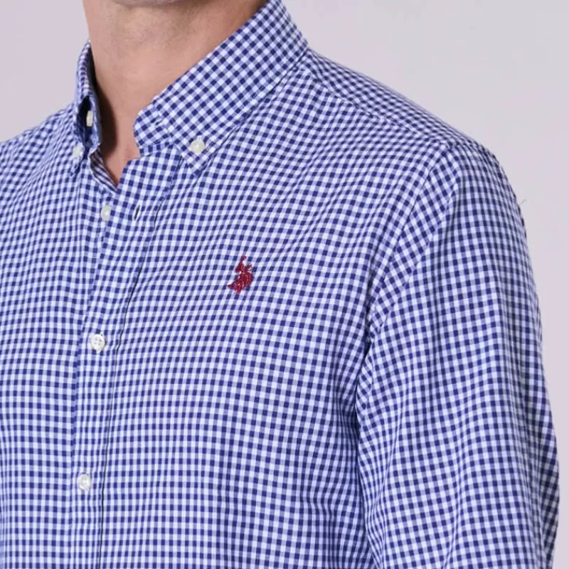 Chemise en coton vichy<Us Polo Assn Outlet