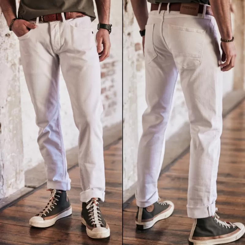 Jeans blanc Jimmy California<Freeman T Porter Clearance