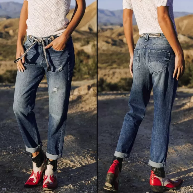 Jeans Boyfriend Jannet Marclay 100% Coton<Freeman T Porter Hot