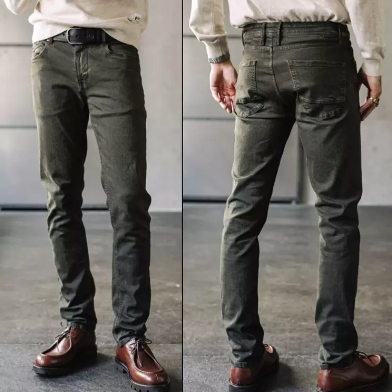 Jeans homme Jimmy kaki<Freeman T Porter Sale