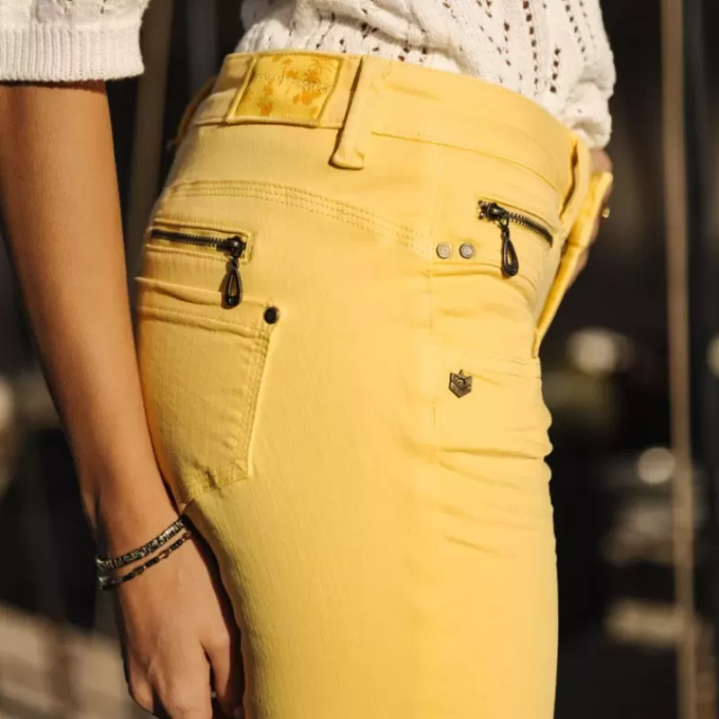 Jeans jaune Alexa Cropped<Freeman T Porter Cheap