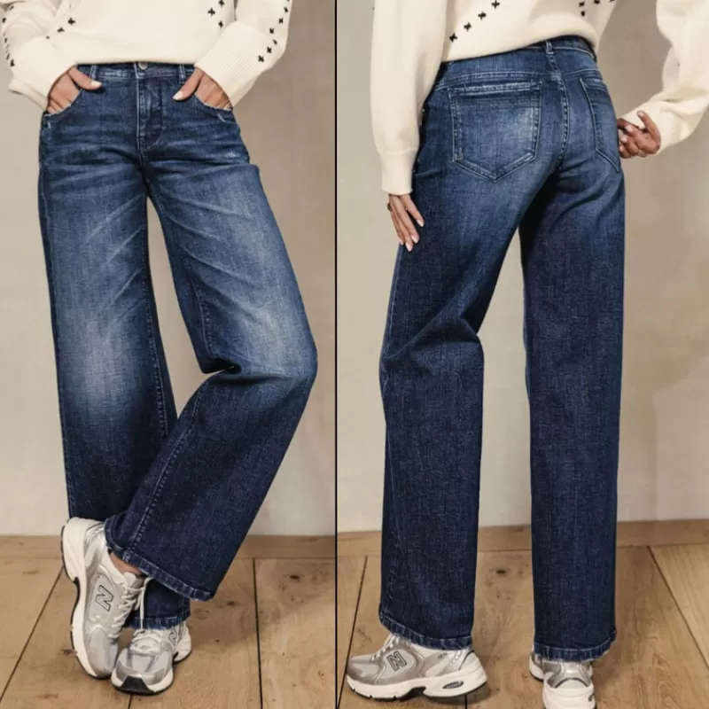 Jeans large femme Agatha Solva<Freeman T Porter Clearance