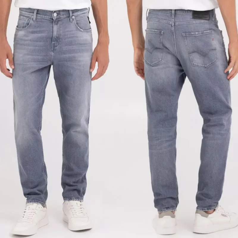 Jeans Replay homme Sandot Relaxed Tapered gris<Replay Jeans Cheap