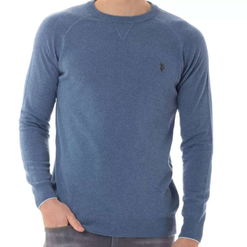 Pull en laine homme bleu<Us Polo Assn Online