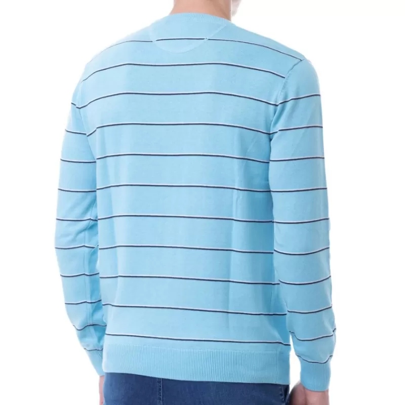 Pull homme bleu rayé<Us Polo Assn Store