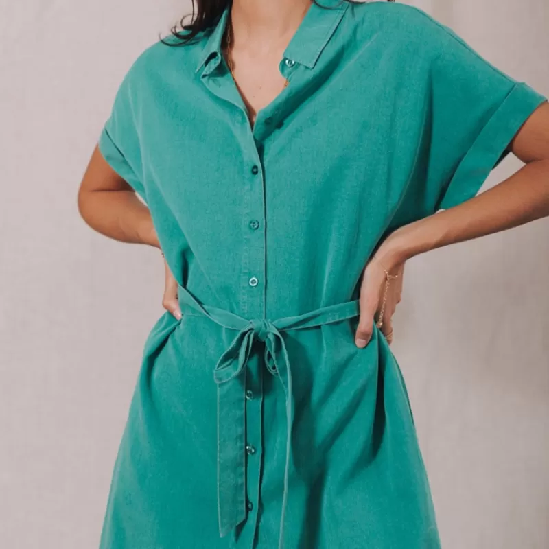 Robe Raffia Plain Tropical Green<Freeman T Porter Cheap