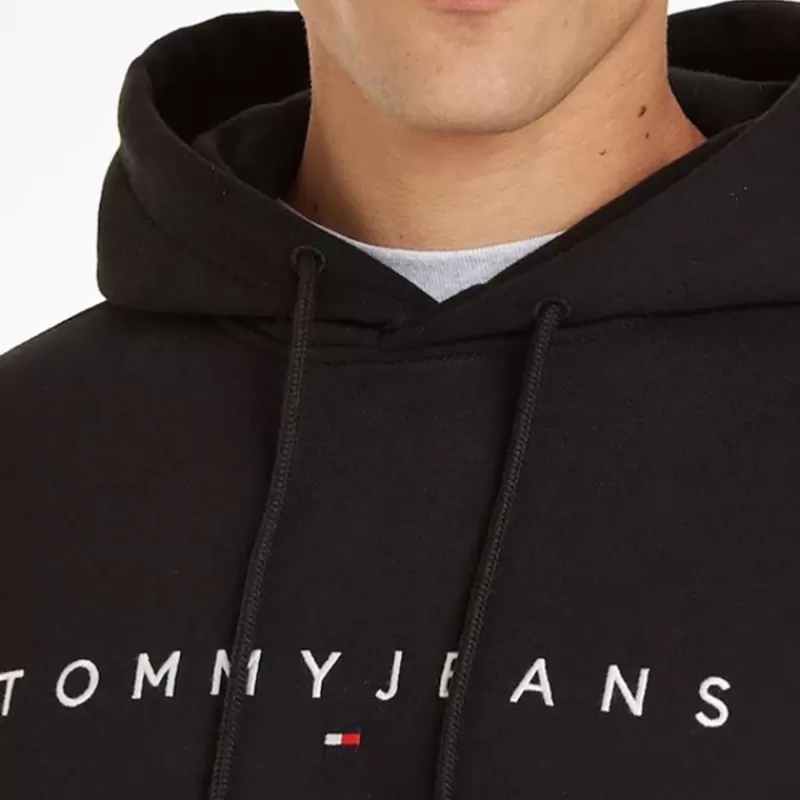 Sweat capuche Jeans homme noir<Tommy Hilfiger Cheap