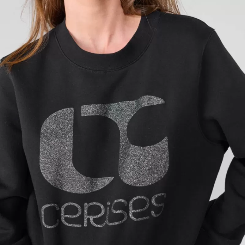 Sweat femme Paolo Noir<Le Temps Des Cerises Discount