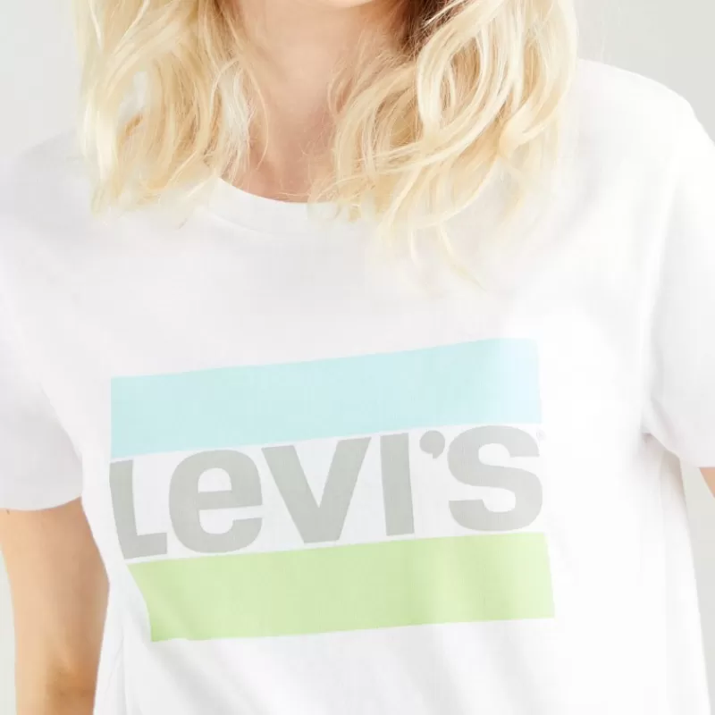 T Shirt femme Perfect Tee blanc logo Levis<Levi's ® New