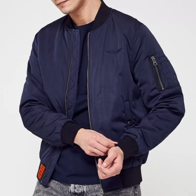 Veste MA1 bleu marine<Bombers Original Shop