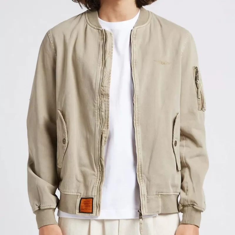 Veste Mac 1 en coton beige<Bombers Original Sale