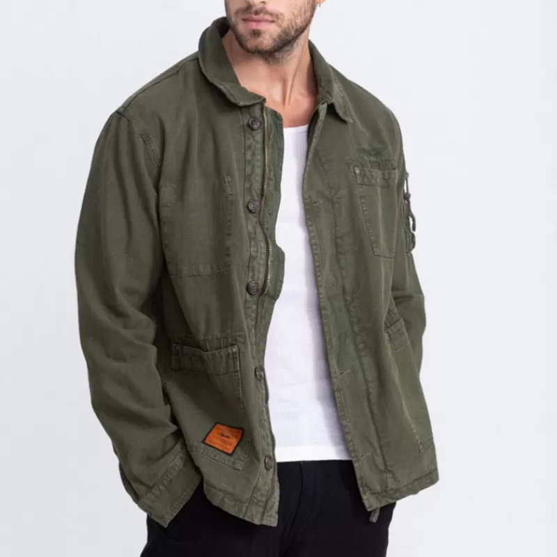 Veste droite Davis Kaki<Bombers Original Shop