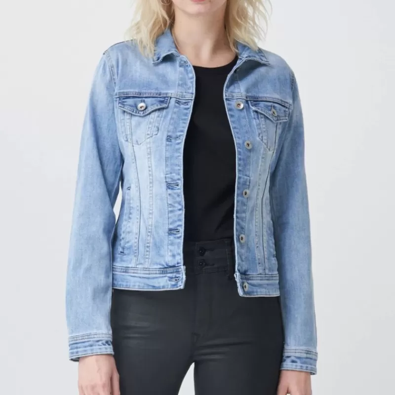 Veste en jeans Salsa femme bleu clair<Salsa Jeans Sale