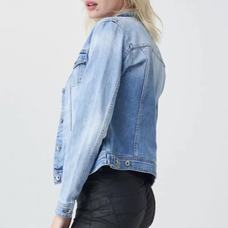 Veste en jeans Salsa femme bleu clair<Salsa Jeans Sale