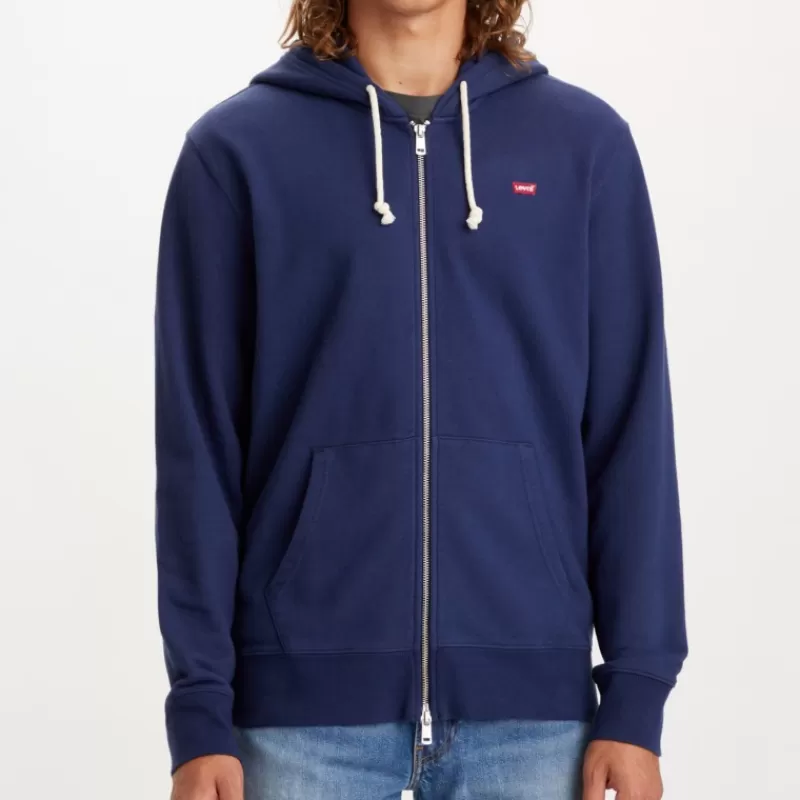 Veste sweat zippé capuche Levis homme bleu marine<Levi's ® Sale